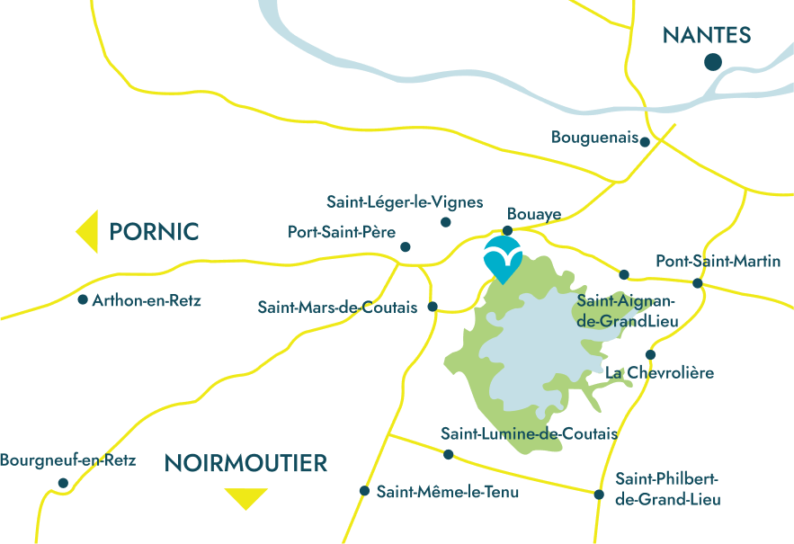 Accès au site Maison du Lac de GrandLieu